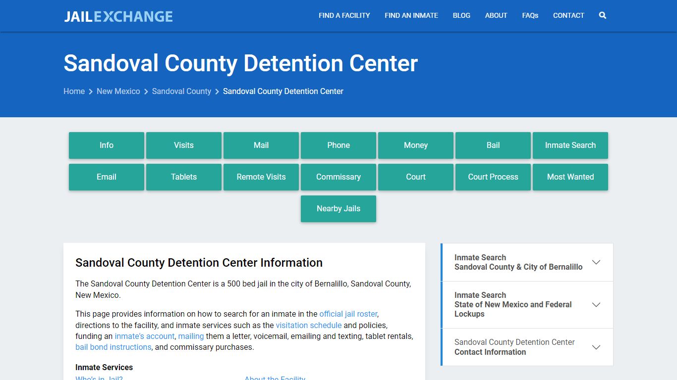 Sandoval County Detention Center - Jail Exchange